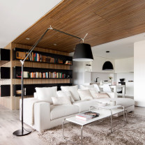 Artemide Tolomeo Mega LED Floor Lamp Lifestyle Lounge