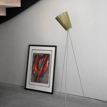 Northern Oslo Wood Floor Lamp Under Stairs