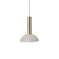 Ferm Living Collect High Socket Pendant Hoop Brass Grey