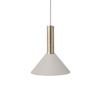 Ferm Living Collect High Socket Pendant Cone Brass Grey