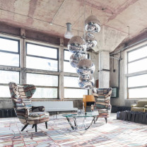Chrome Tom Dixon Melt LED Pendant 
