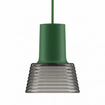 Zero Compose Pendant with Glass Shade Green Grey