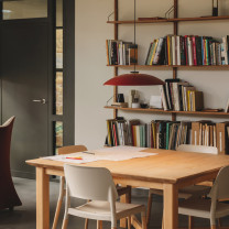 Small Red Santa & Cole HeadHat Plate LED Pendant