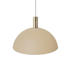 Ferm Living Collect Low Socket Pendant Dome Brass Cashmere