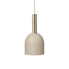 Ferm Living Collect High Socket Pendant Bell Brass Cashmere