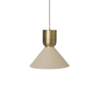 Ferm Living Collect Bell Socket Pendant Bell Brass Cashmere