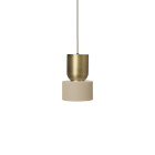 Ferm Living Collect Bell Socket Pendant Disc Brass Cashmere