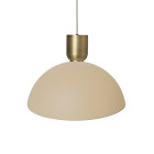 Ferm Living Collect Bell Socket Pendant Disc Brass Cashmere