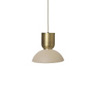 Ferm Living Collect Bell Socket Pendant Hoop Brass Cashmere