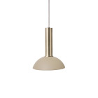 Ferm Living Collect High Socket Pendant Hoop Brass Cashmere