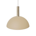 Ferm Living Collect High Socket Pendant Dome Brass Cashmere