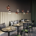 Lodes Nostalgia LED Pendant in Restaurant