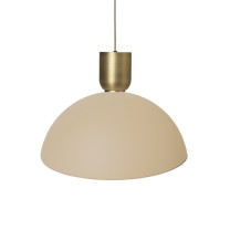 Ferm Living Collect Bell Socket Pendant Disc Brass Cashmere