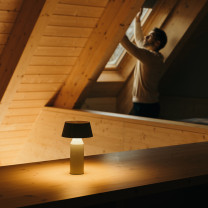 Off-White Marset Bicoca Portable LED Table Lamp