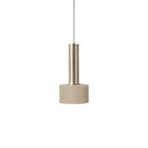 Ferm Living Collect High Socket Pendant Disc Brass Cashmere