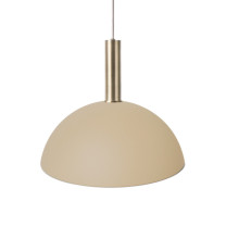 Ferm Living Collect High Socket Pendant Dome Brass Cashmere