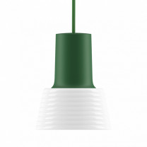 Zero Compose Pendant with Glass Shade Green White