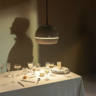Santa & Cole Fontana Pendant Above Dining Table