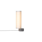 Gubi Unbound LED Table Lamp White Linen Twisted