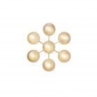 Nuura Liila Star Wall/Ceiling Light Nordic Gold/Optic Clear