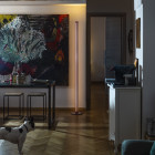 Dark Red Foscarini Chiaroscura LED Floor Lamp