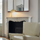 Gubi Tynell 9209 Table Lamp Lifestyle Fireplace