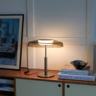 Oluce Dora LED Table Light Lifestyle Sideboard
