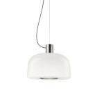 Flos Bellhop Glass S2 Pendant - Bright Aluminium