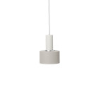 Ferm Living Collect Low Socket Pendant Disc White Grey