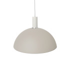 Ferm Living Collect Low Socket Pendant Dome White Grey