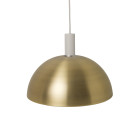Ferm Living Collect Brass Pendant Dome Low Grey