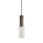 J. Adams Flume 80 Pendant Bronze - Clear Glass