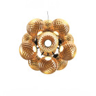 Tom Dixon Whirl Burst LED Chandelier Gold - On