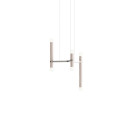 Hollis + Morris Molecule Chandelier - 1Y, White Oak/Stainless Steel