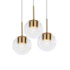 KDLN Dew 3 LED Suspension Light Brass