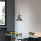 Fontana Arte Flute Magnum Suspension Light Lifestyle Dining Table