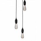 Buster + Punch Hooked 3.0 Nude Pendant Chandelier - Smoked Bronze with Crystal Bulb