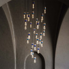 Buster & Punch Heavy Metal Chandelier 10.0 Classic Surface Black Suspension Smoked Bulb