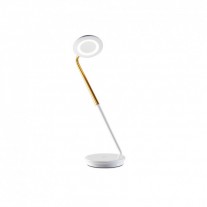 Pablo Pixo Plus LED Table Lamp White Brass