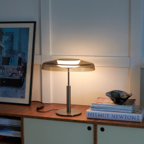 Oluce Dora LED Table Light Lifestyle Sideboard