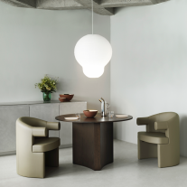 Normann Copenhagen Puff Pendant Over Dining Table
