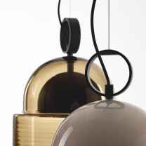 Close Up of Brokis Dome LED Pendants