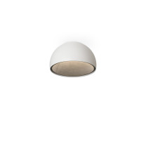 Vibia Duo Petra LED Ceiling Light - Small, White, Flat