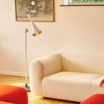 Tom Dixon Unbeaten Floor Lamp in Living Room