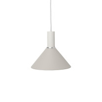 Ferm Living Collect Low Socket Pendant Cone White Grey