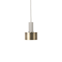 Ferm Living Collect Brass Pendant Disc Low Grey