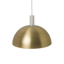 Ferm Living Collect Brass Pendant Dome Low Grey