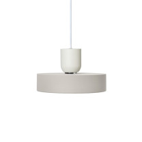 Ferm Living Collect Bell Socket Pendant Record White Grey