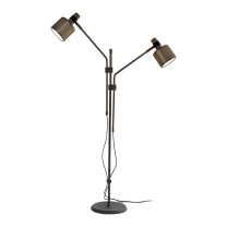 Bert Frank Riddle Double Floor Lamp Dark Bronze