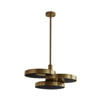 Bert Frank Triarc Pendant Antique Brass Black